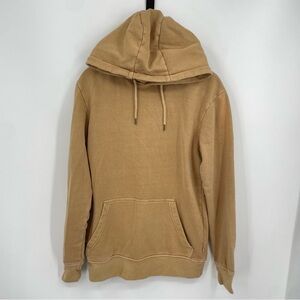 minimum corban sweat shirt tan hoodie Sz M
